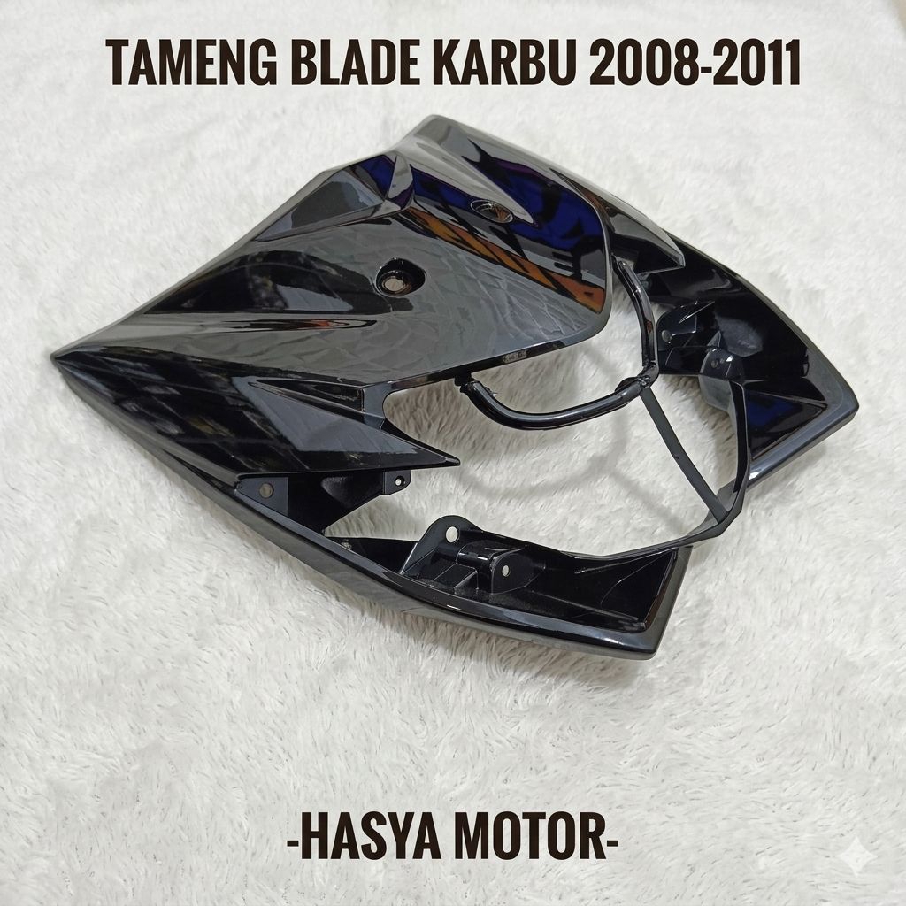 Cover Panel Tameng Body Halus Depan Blade 110 Lama KWB 2008 Warna Hitam Glossy