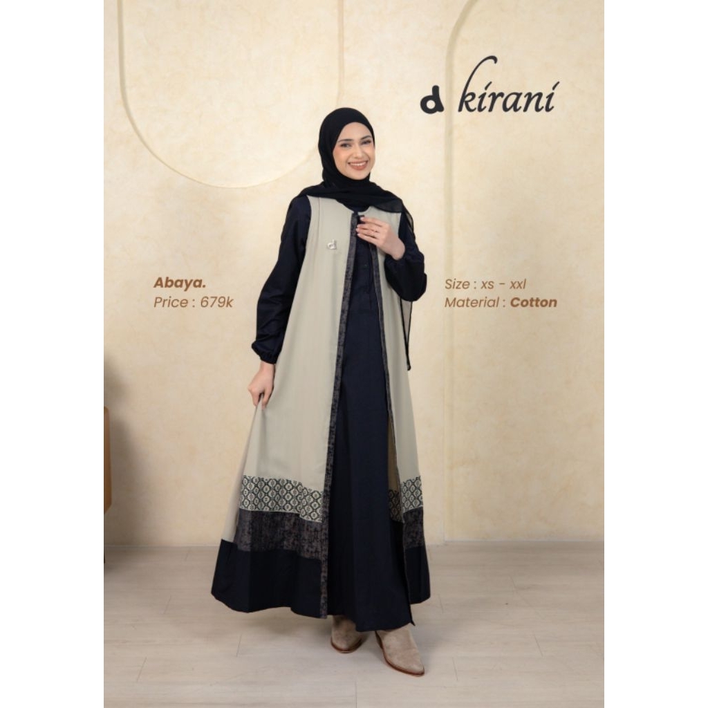 ABAYA GAMIS DANNIS TERBARU " D KIRANA " BY RUMAH DANNIS