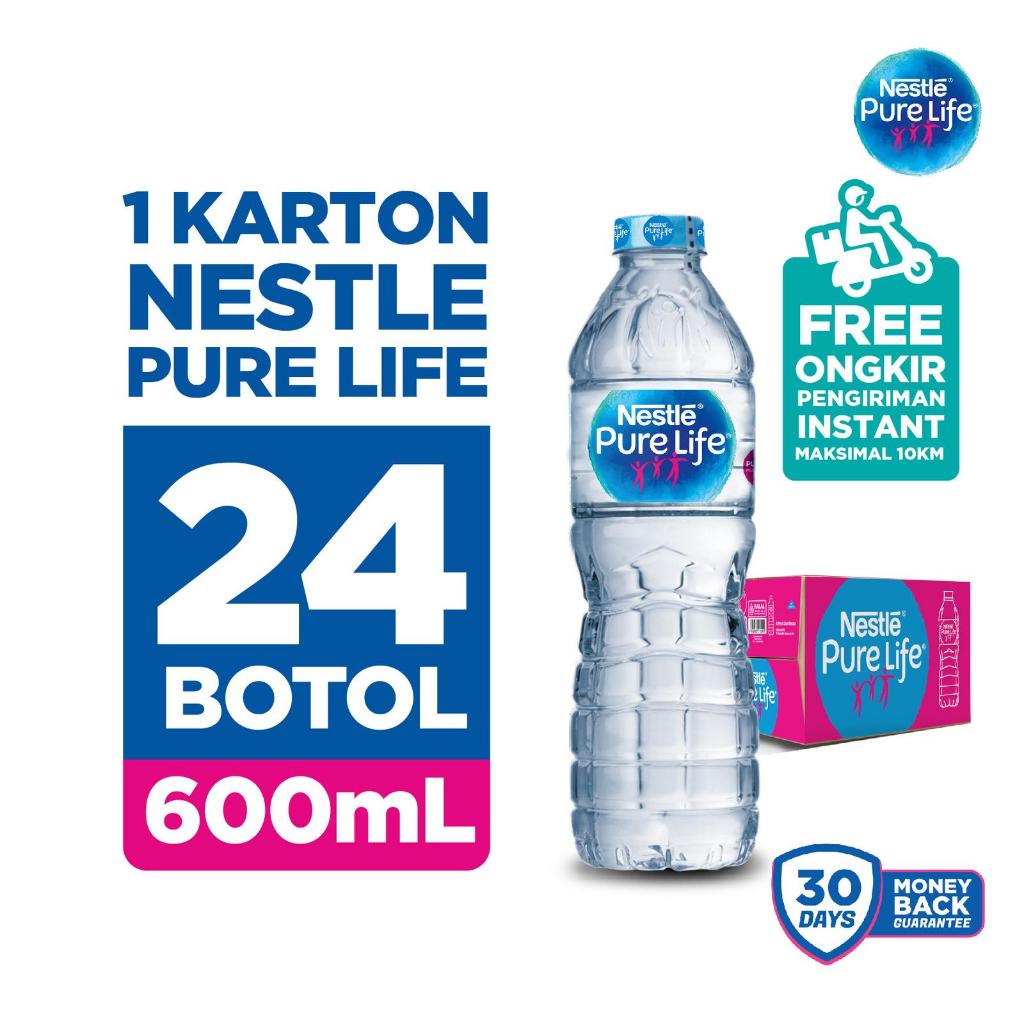 Air Mineral Nestle Pure Life 600mL - 1 Karton / Pure Life / Air Mineral / Air Mineral Botol