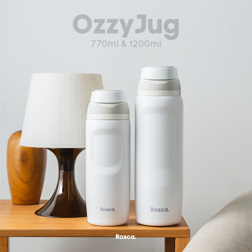Rosca OzzyJug Tumbler Stainless 770ml 1200ml Botol Minum Tahan Panas / Dingin Portable Stainless Ste