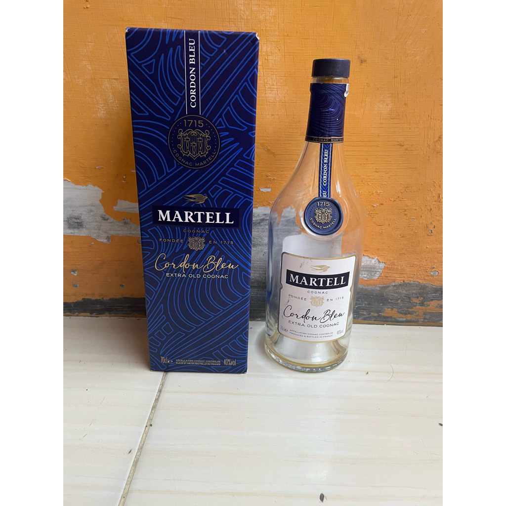 botol martell cordon blue + box