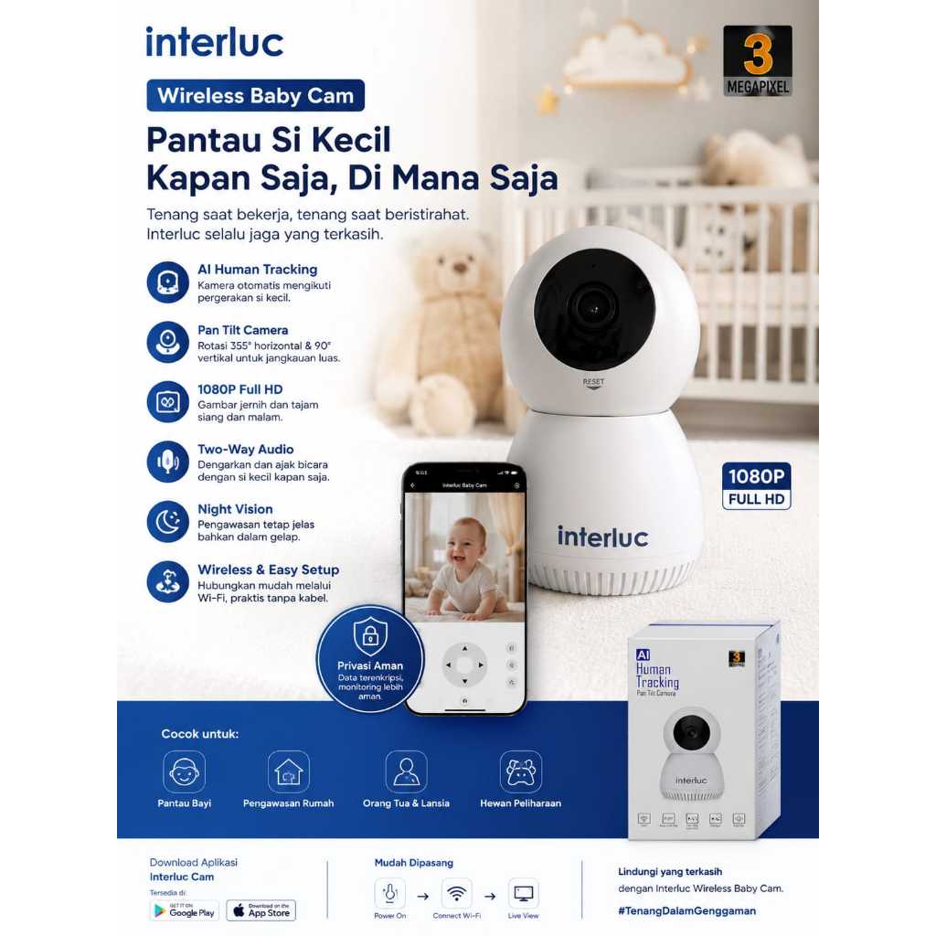 CCTV INTERLUC WIRELESS BABY CAM