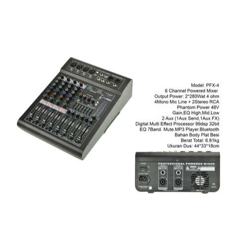 dBvoice PFX-4 Audio Mixer 4 Channel