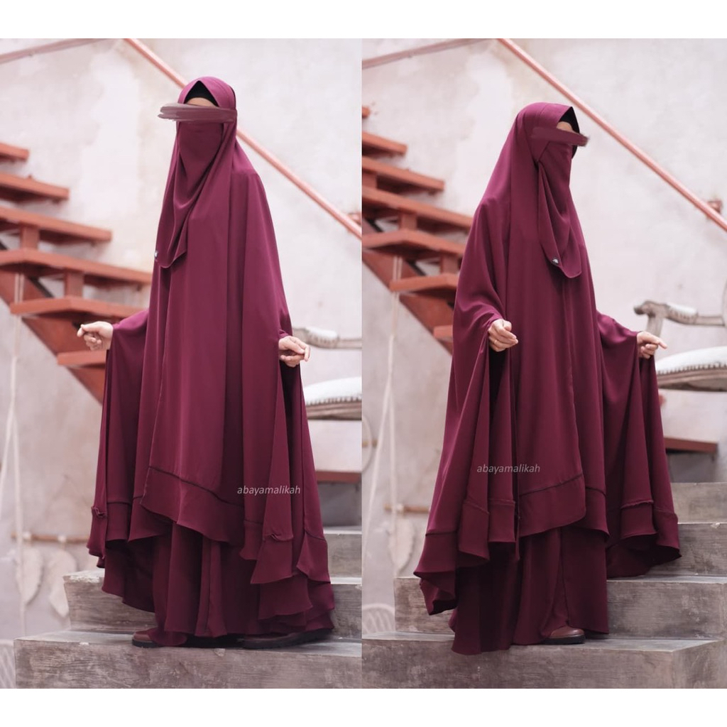 Gamis Alexandria by Malikah Original | Abaya Cantik Premium Limited Stock (satu set)