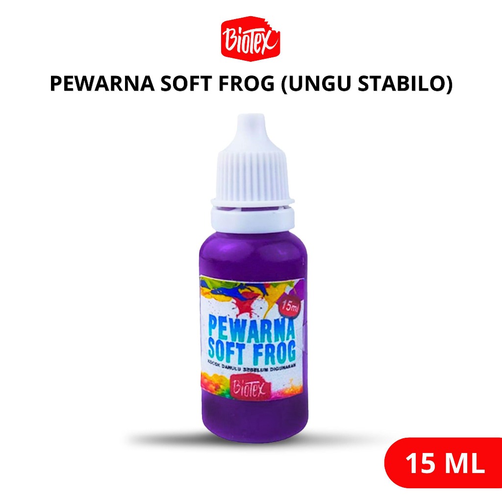 Biotex PEWARNA LATEKS 15 ML UNGU STABILO - Latex Latek Soft Frog Sofrog