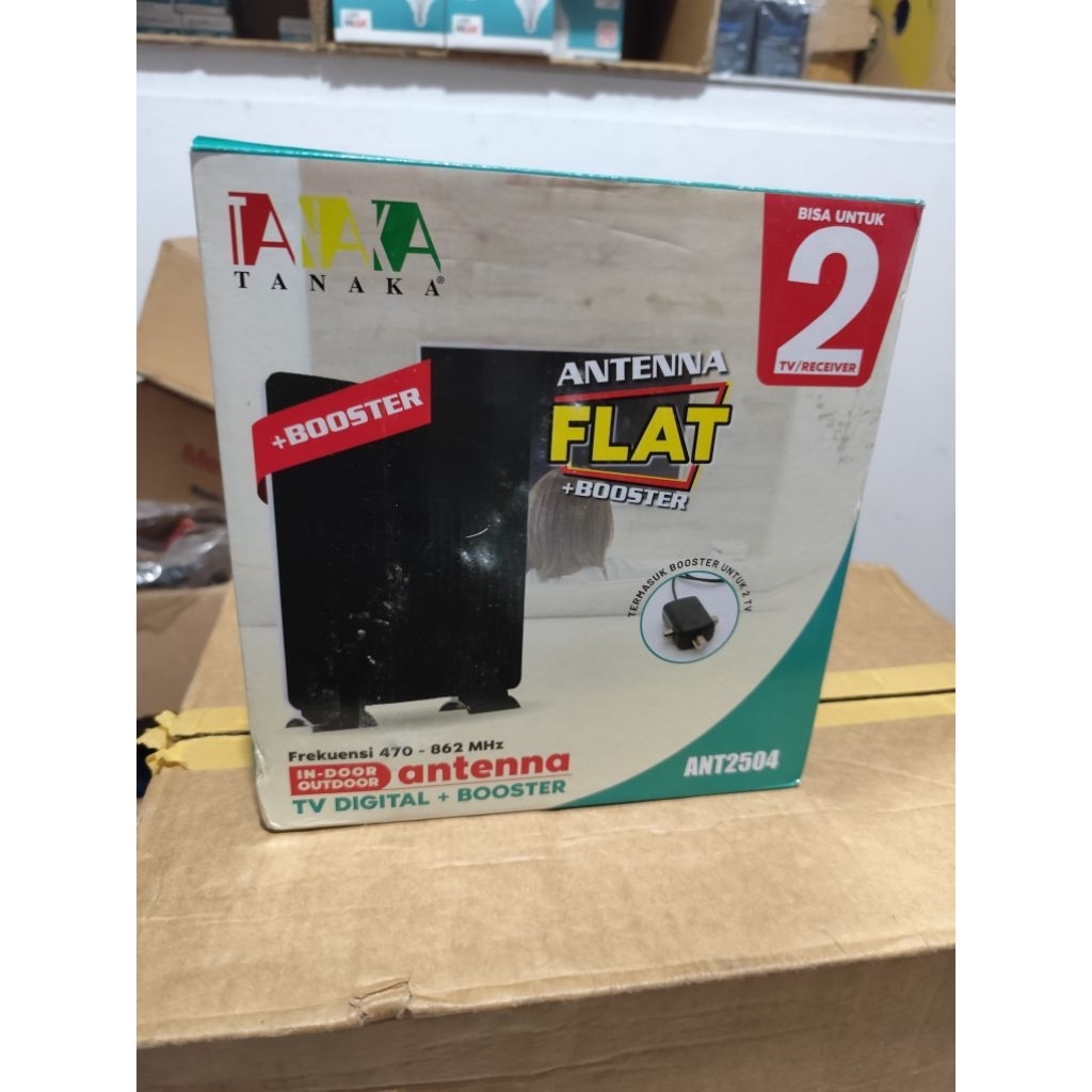 Antena Digital Plus Booster Tanaka ANT 2504/Antena TV Plus Booster Indoor Outdoor Tanaka ANT 2504