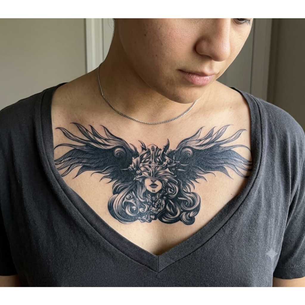 ( SEMI PERMANEN ) Tatto temporer ZR 010 SAYAP stiker tatto temporary tato tempel sementara unisex ta