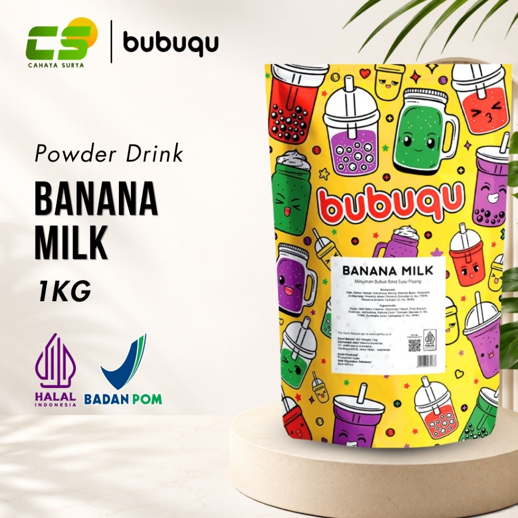 Bubuqu Powder / Bubuk Minuman - Banana Milk 1 Kg
