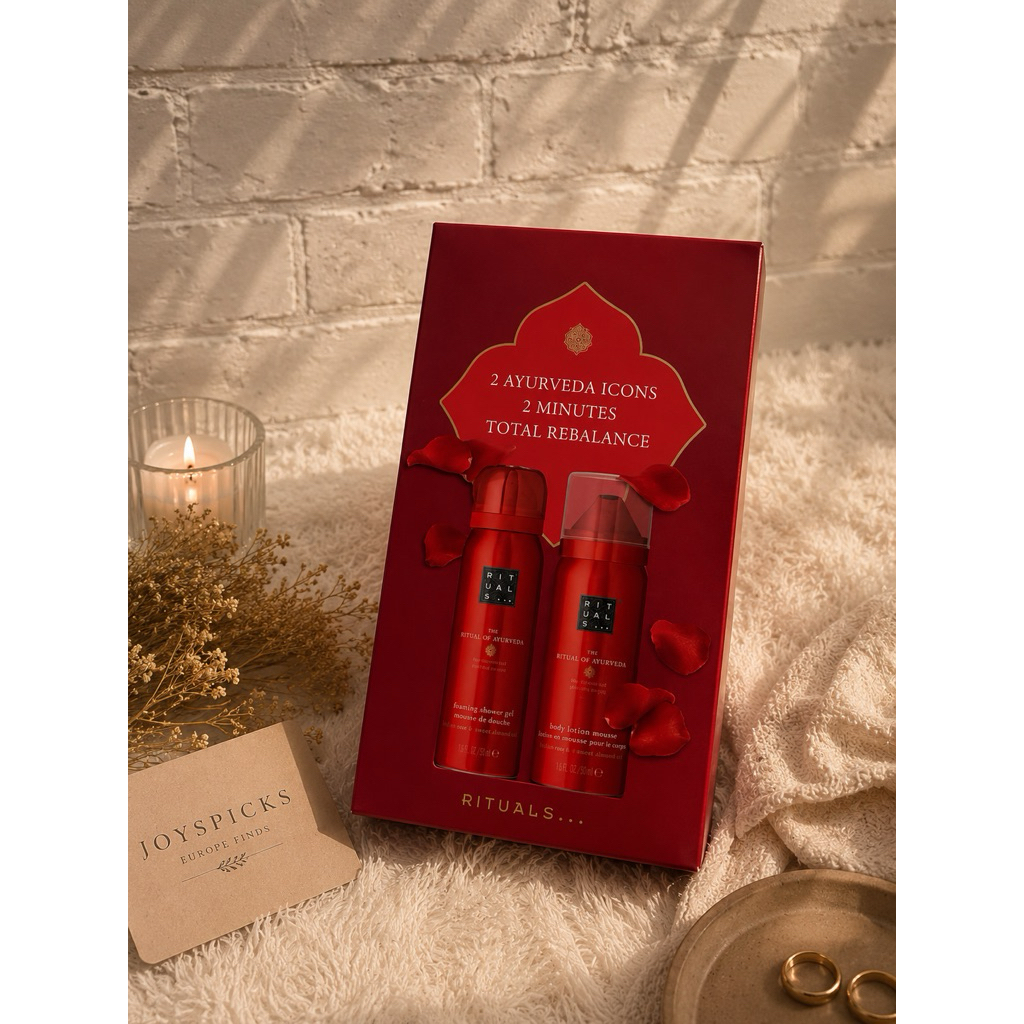 RITUALS The Ritual of Ayurveda Gift Set Original Eropa | Paket Body Care Travel Size | Shower Gel & 