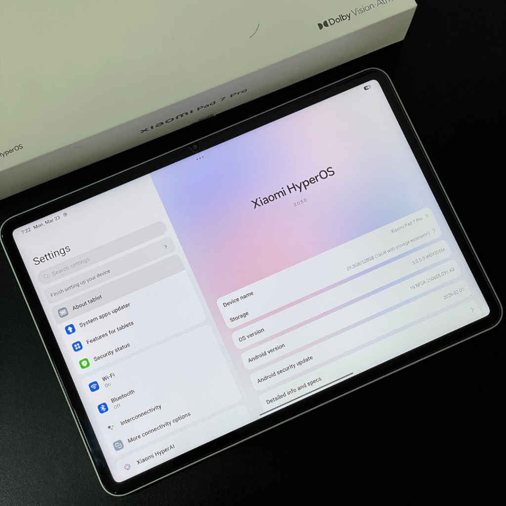 Xiaomi Pad 7 Pro 12/512GB Wifi - Green / Second Like New / Fullset / Garansi