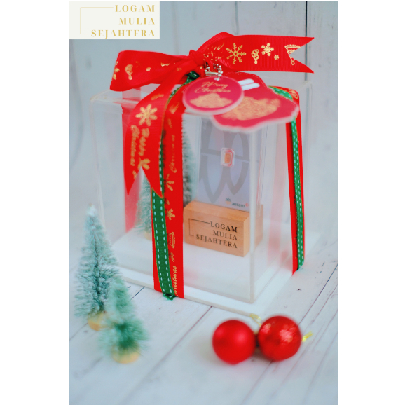 HAMPERS BOX ACRYLIC TRANSPARANT/HAMPERS LOGAM MULIA/HAMPERS EMASKU