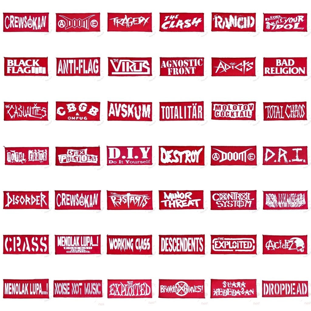 Emblem Sablon Patch Sablon Emblem patch punk rock band musik