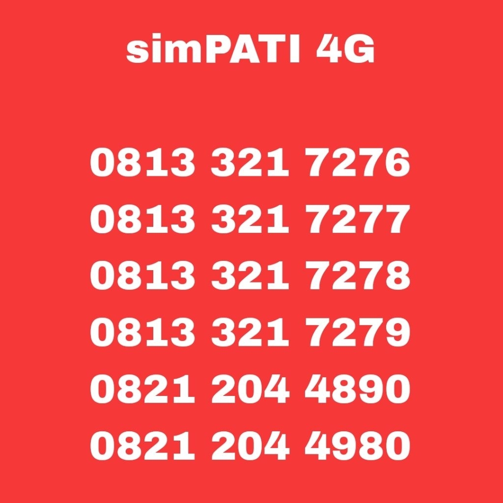 Nomor cantik simpati 11digit murah