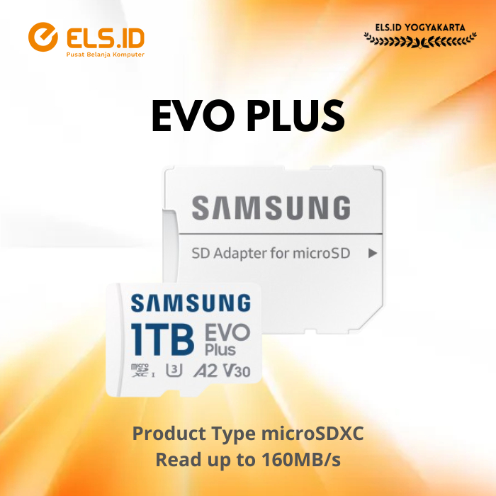 MicroSD Samsung EVO Plus 1TB 160MB/s with Adapter