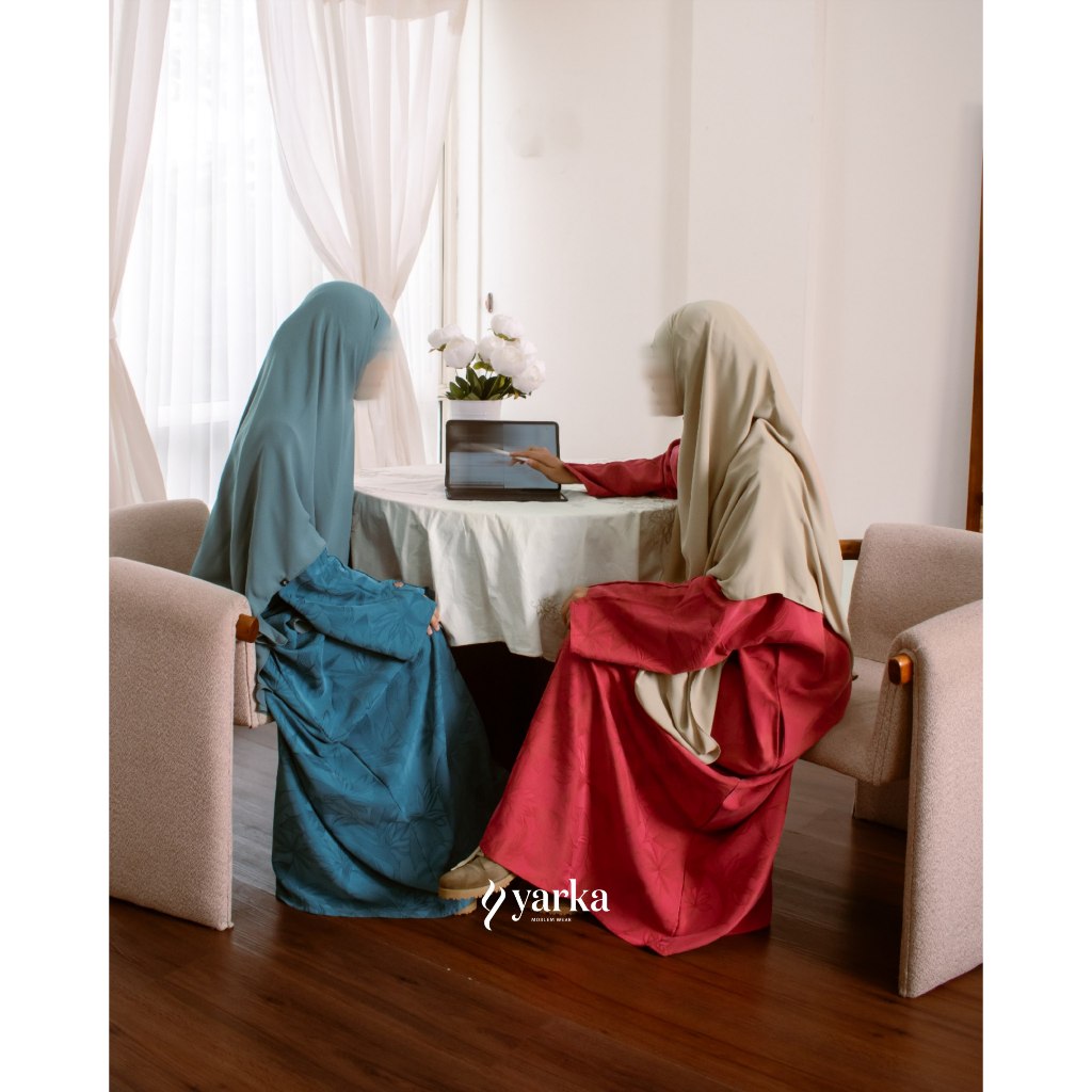 ZHORA ABAYA Cotton Sandwash Jaguard Yarka Indonesia