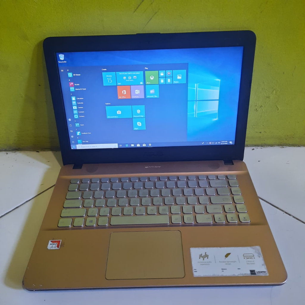 LAPTOP ASUS X441B X441BA AMD A4 9125 RAM 4GB HDD 500GB SECOND