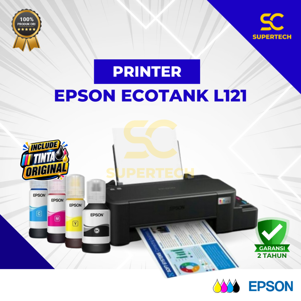 Printer Epson EcoTank L121 Garansi Resmi Termurah Gratis Tinta L 121 L-121