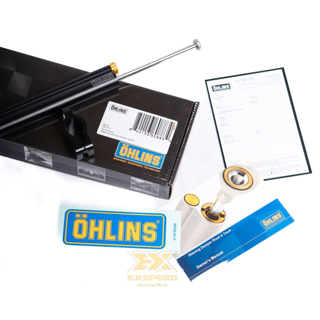 STEERING DAMPER OHLINS STABILIZER OHLINS PANJANG 120 SD010 UNIVERSAL