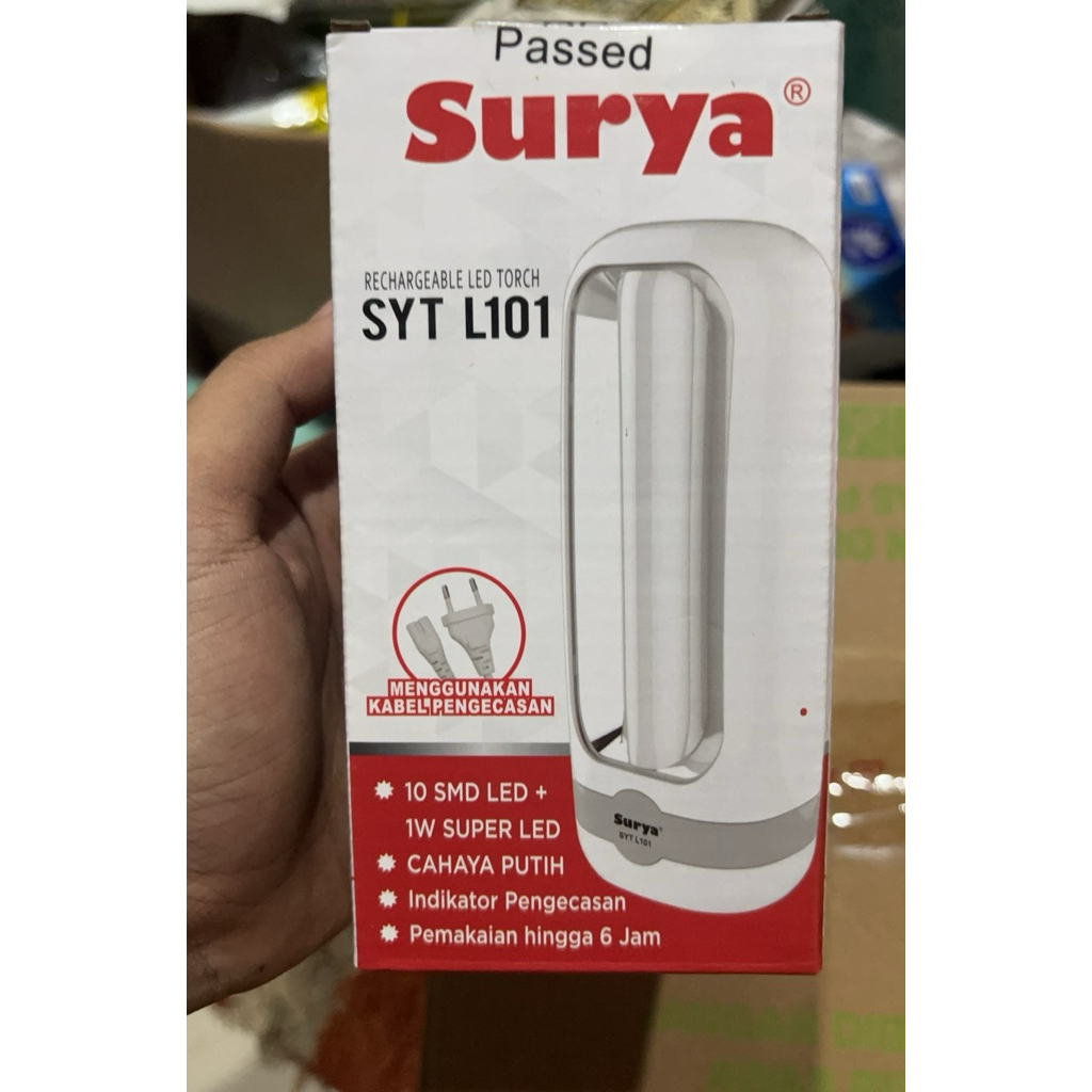 lampu emergency Surya  lampu senter