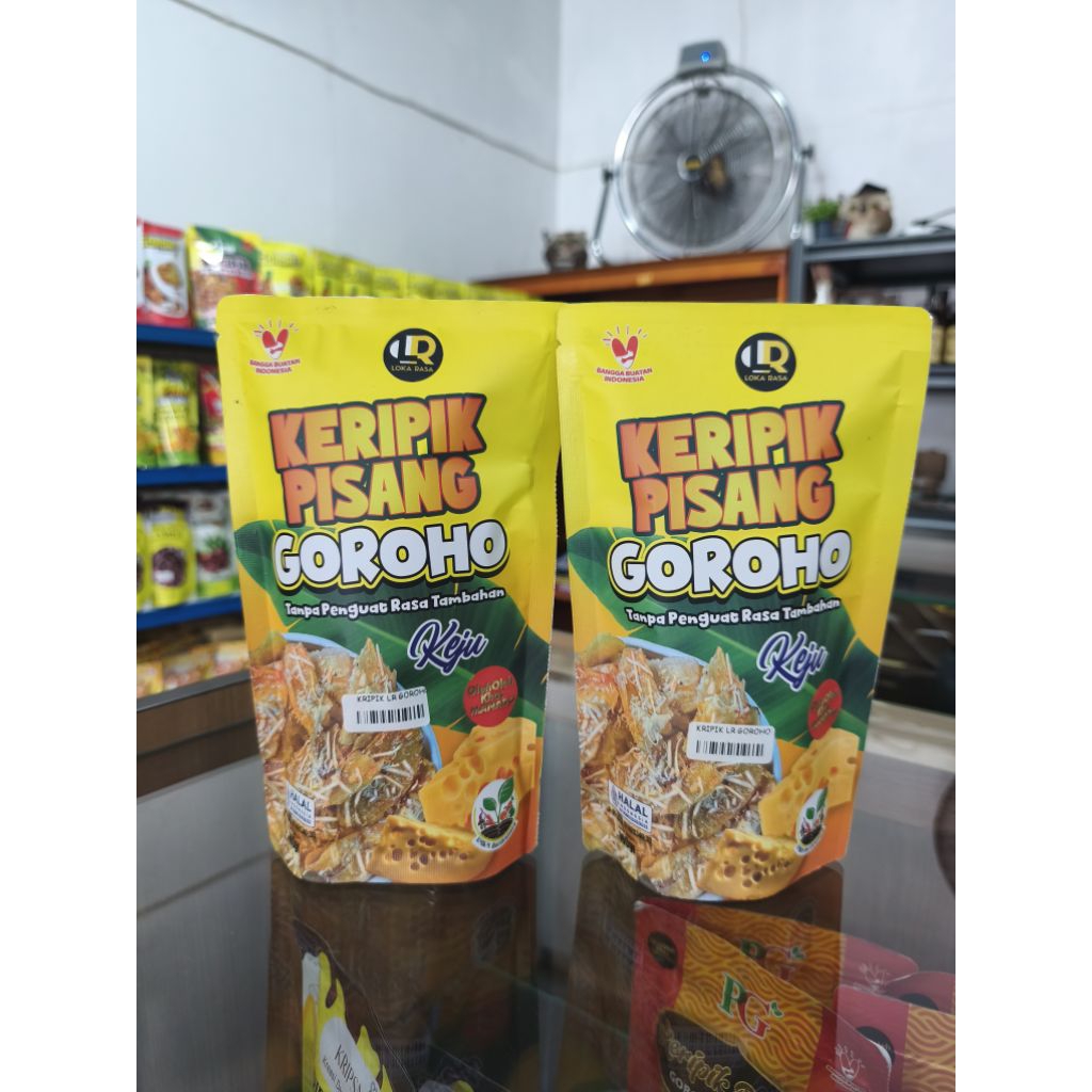 LR Kripik Pisang Goroho Rasa Keju 100g