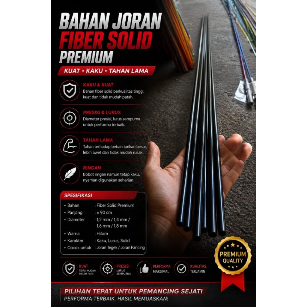bahan fiber solid super kaku