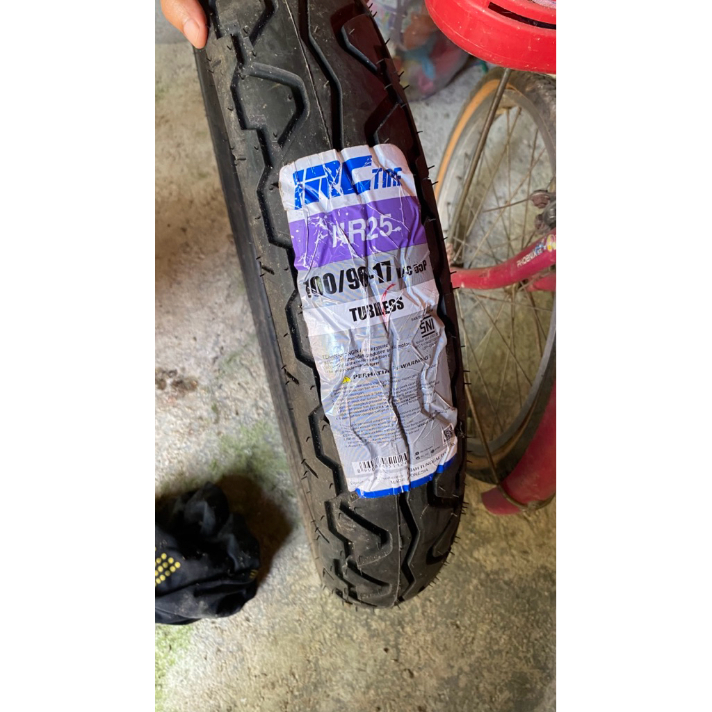 (ORIGINAL) BAN TUBLESS LUAR MOTOR VERZA 100/96-71 BELUM PERNAH DIPAKE