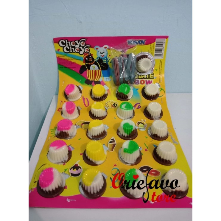 Coklat Yosan Choyo Choyo Cup Rainbow Jadul