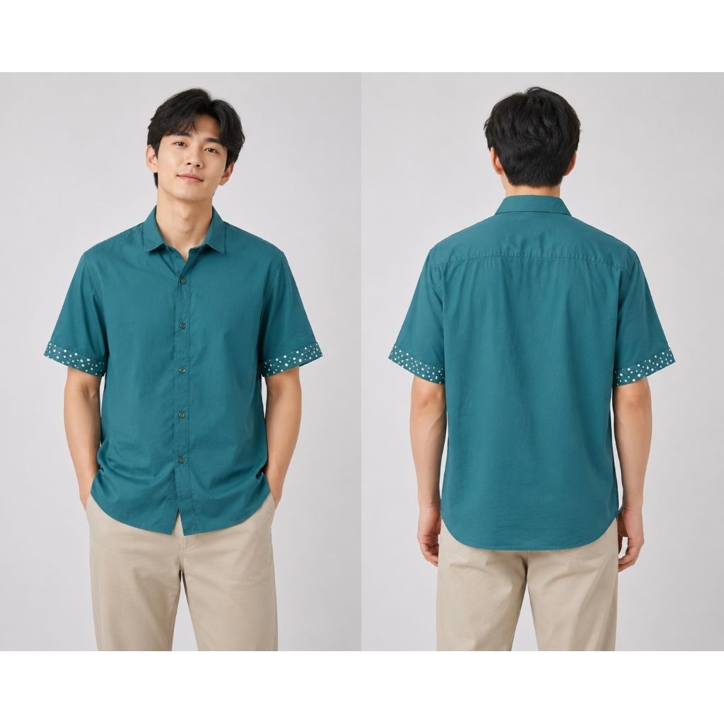TOPMAN KEMEJA HIJAU GREEN STRETCH SKINNY FIT BARU ASLI ORIGINAL