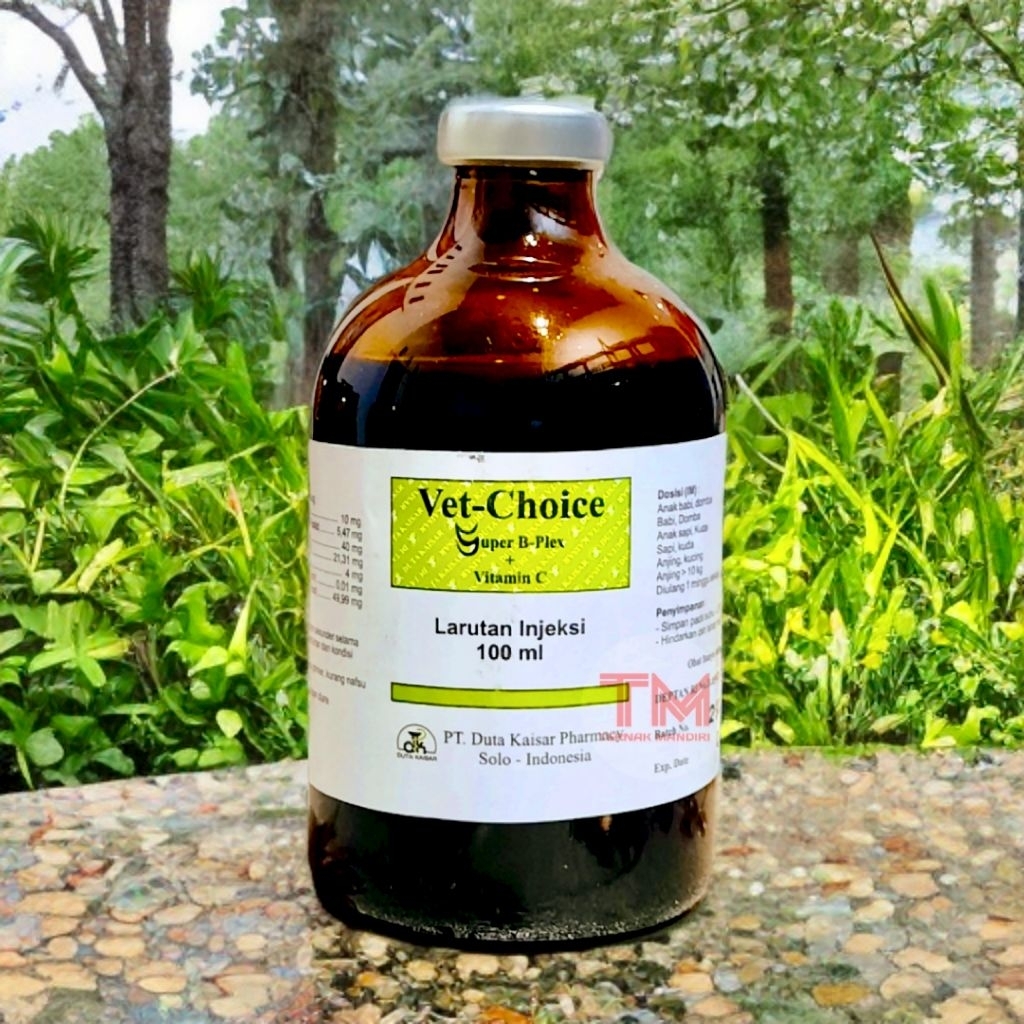 VET CHOICE 100ML Vitamin B-Complex dan Vitamin C Hewan Ternak