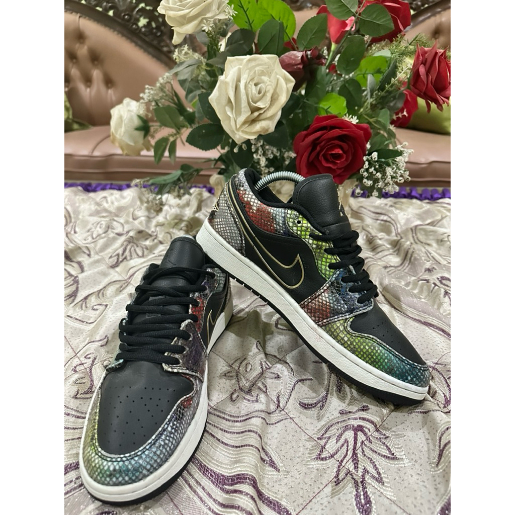 Air Jordan 1 Low Multicolor Snakeskin