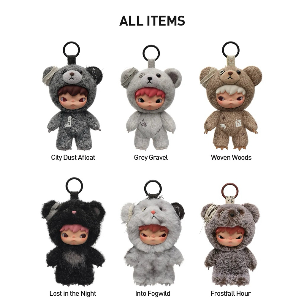 Plush Doll Pendant - Popmart Hirono Road Journal Series, Lembut, Berkualitas, Desain Unik - Frostfal