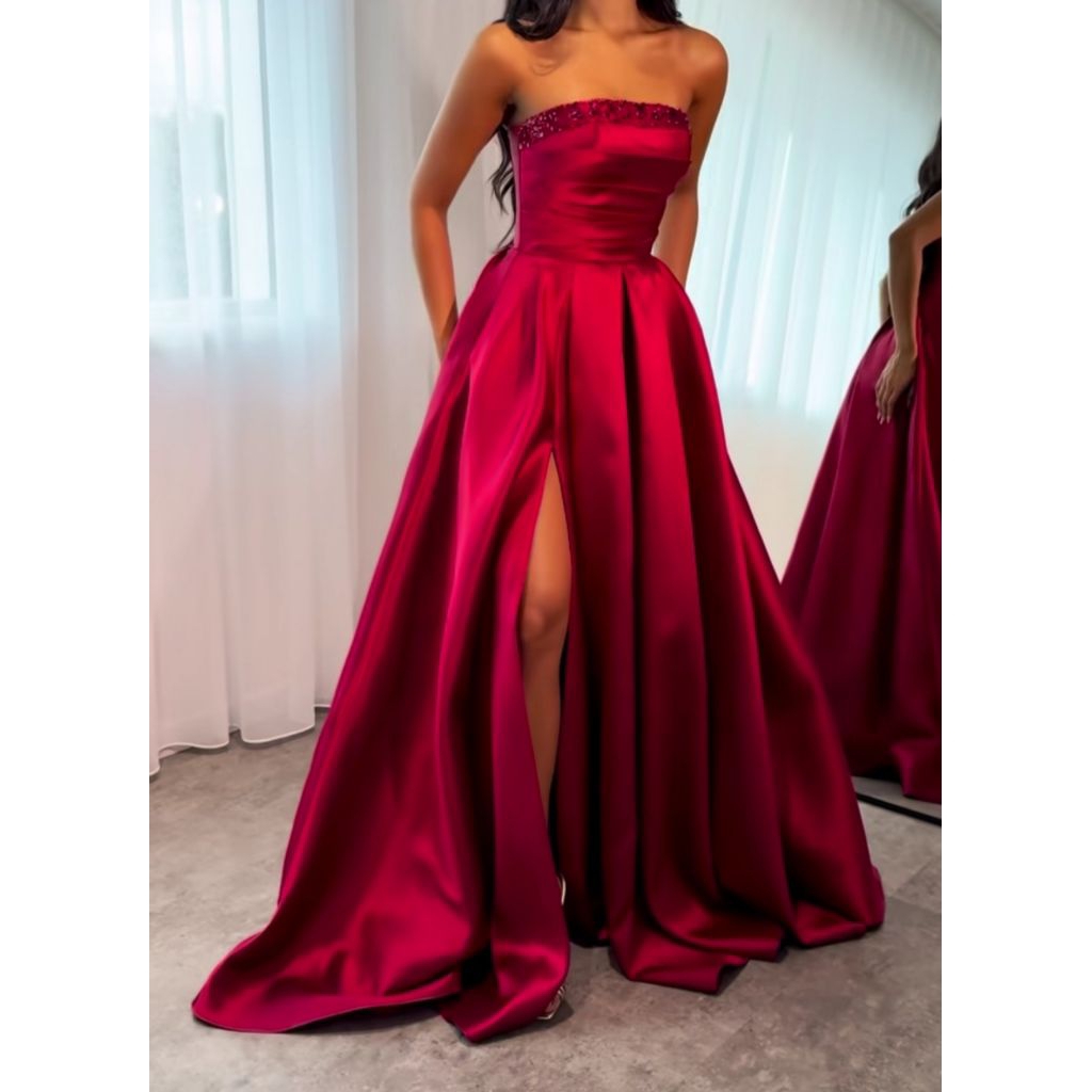 Drees pesta Drees bridesmaids Drees satin Drees kondangan