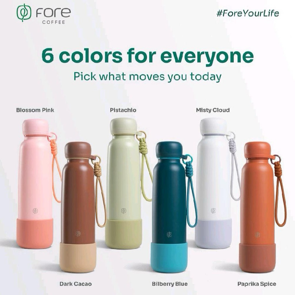 Official Everyday Companion Tumbler, Silicone Boot and Strap, Fore Coffee