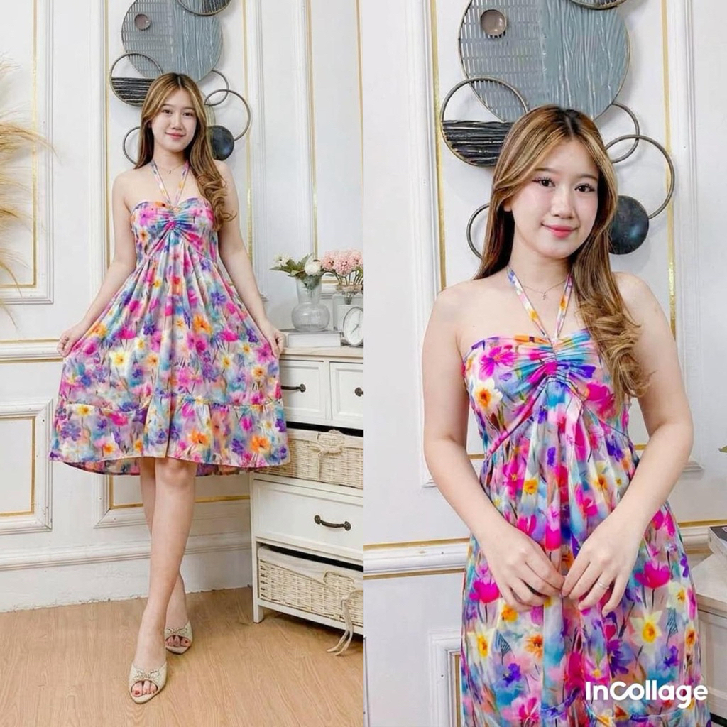 daster imelda/dress imelda/tali leher/daster anti pelakor/dastersexy/pendek/daster bali/katun rayon