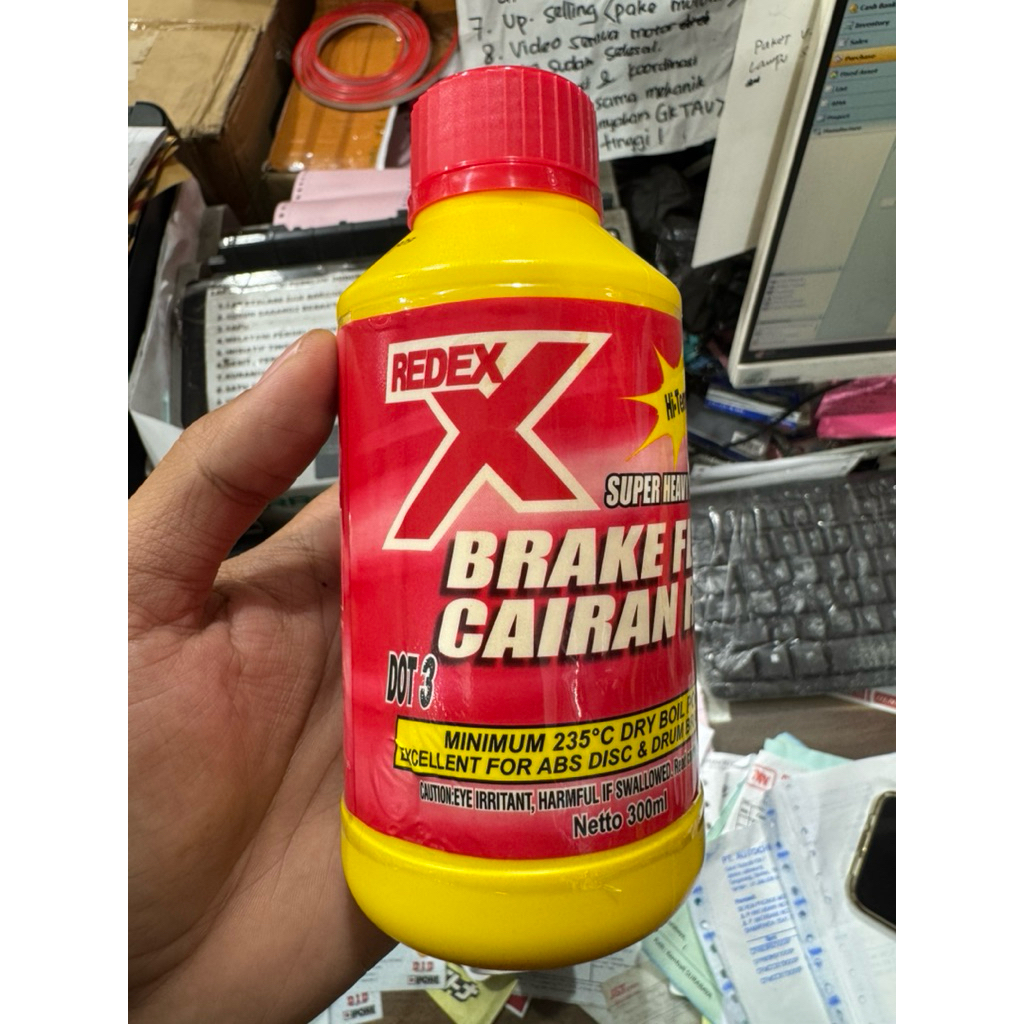 MINYAK REM 1 LITER DOT 3 REDEX 1000 ML REDEX MINYAK REM MERAH