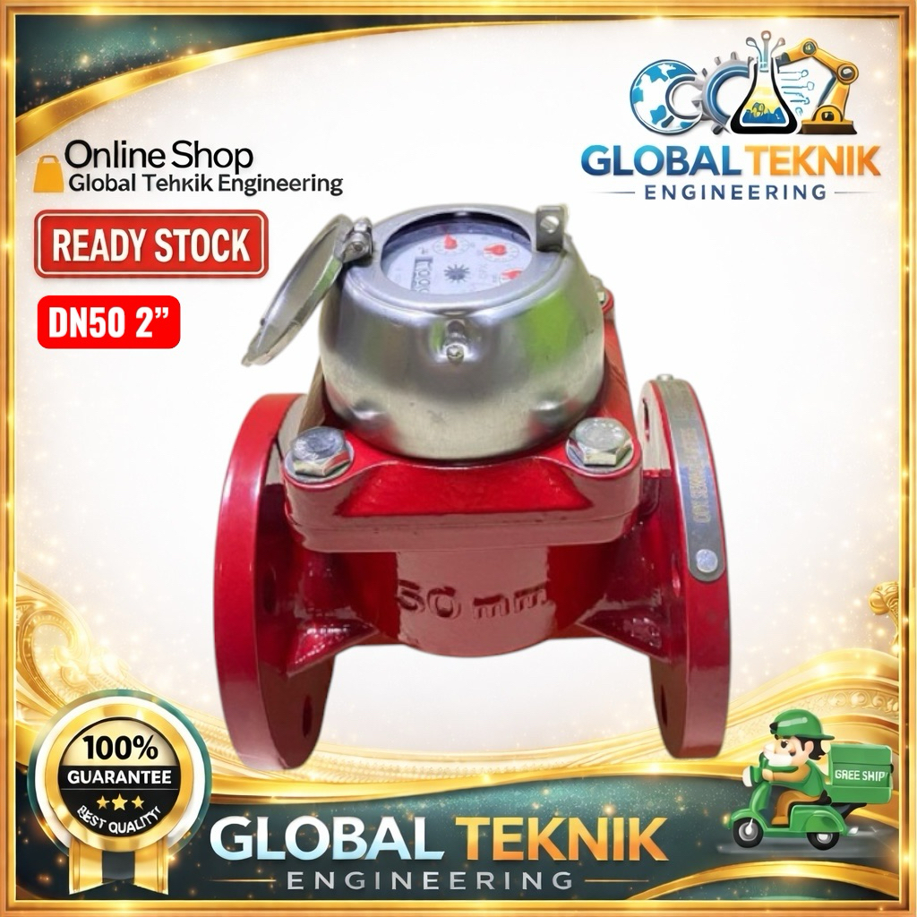 Flow Meter Air Limbah Murah Bergaransi / Water Meter Limbah DN50 SHM Flowmeter Air Limbah/Flow Meter