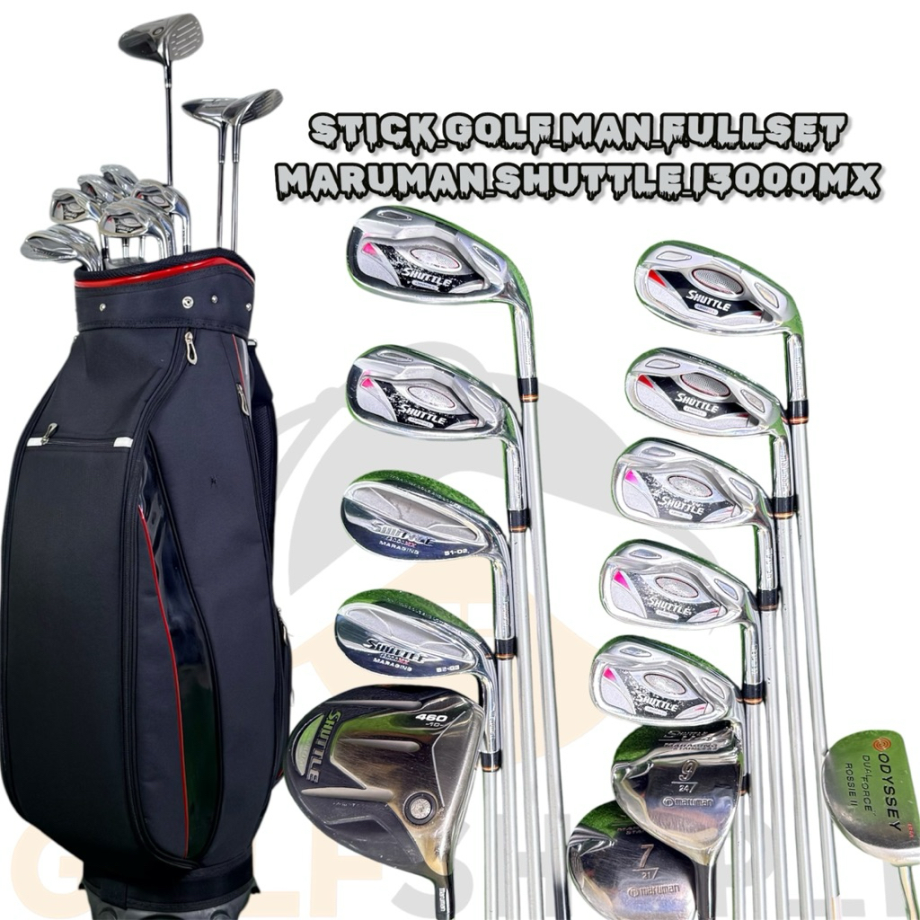 Stick Golf Man Maruman Shuttle Golf Shaft Graphite Fullset Bag Golf Second Original