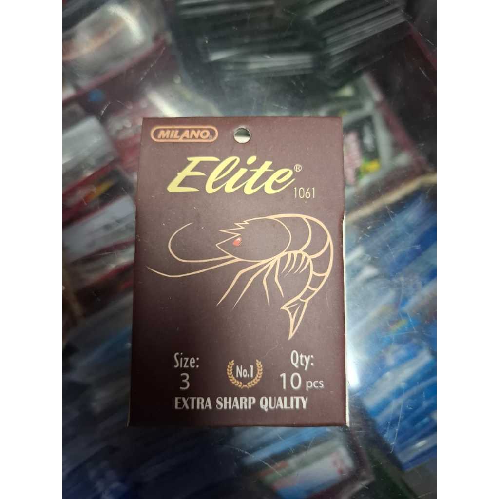 Kail / Mata Pancing MILANO ELITE Udang 1061 Ruit Lubang Murah
