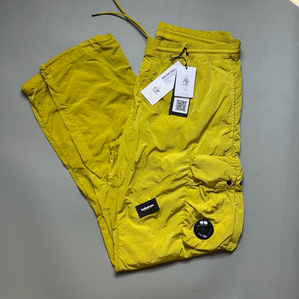 CP Company Yellow Chrome-R Egronomic Cargo Lens Pants