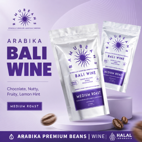 Kopi Arabika Wine Bali Wine Arabica roastbean RamuBeans | 200 GR