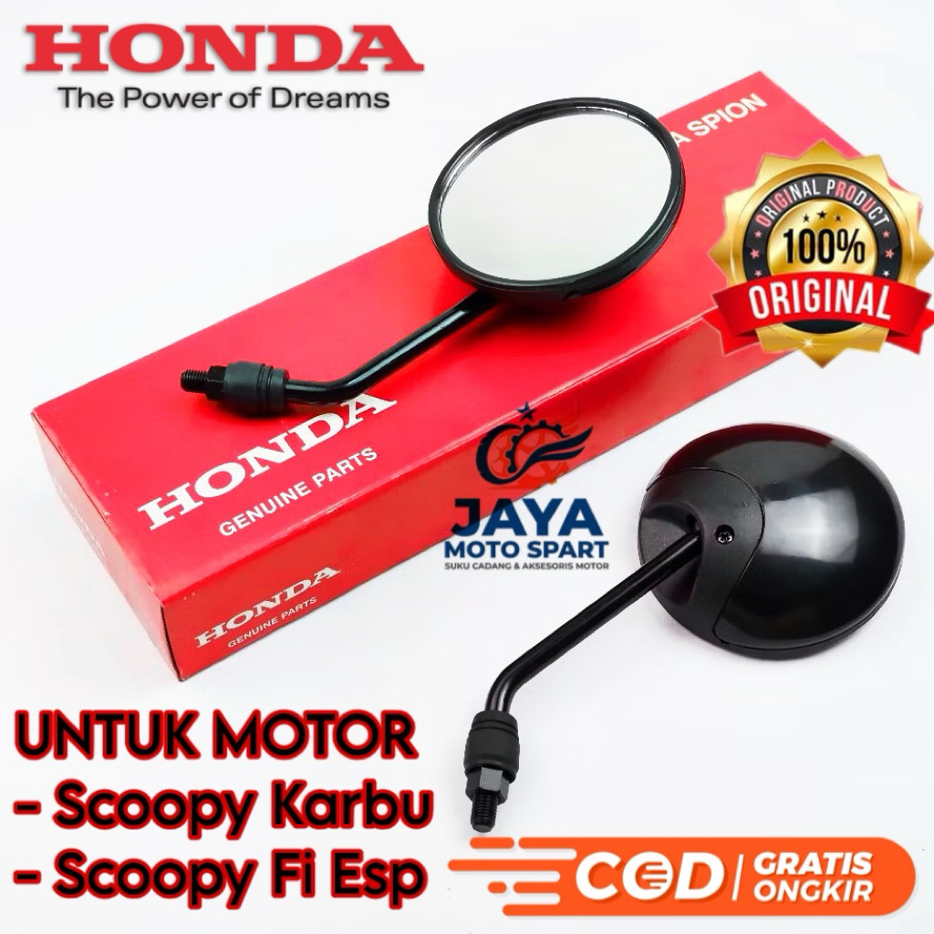 KACA SPION HONDA SCOOPY KARBU SCOOPY FI 2013-2015 ORIGINAL 1 SET KYT