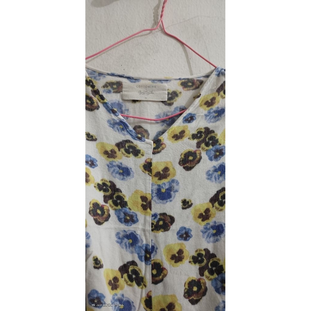 cottonink x ayang cempaka off white floral Preloved
