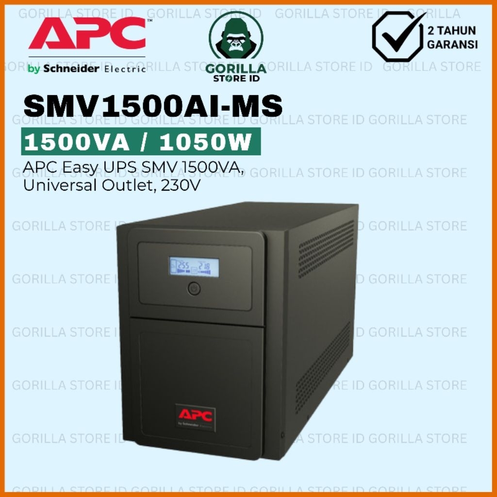 UPS APC Easy UPS SMV 1500VA 1050W Sinewave SMV1500AI-MS