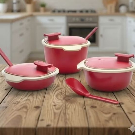 Tupperware Warmie Tup Set Wadah tempat menyimpan masakan agar tetap hangat
