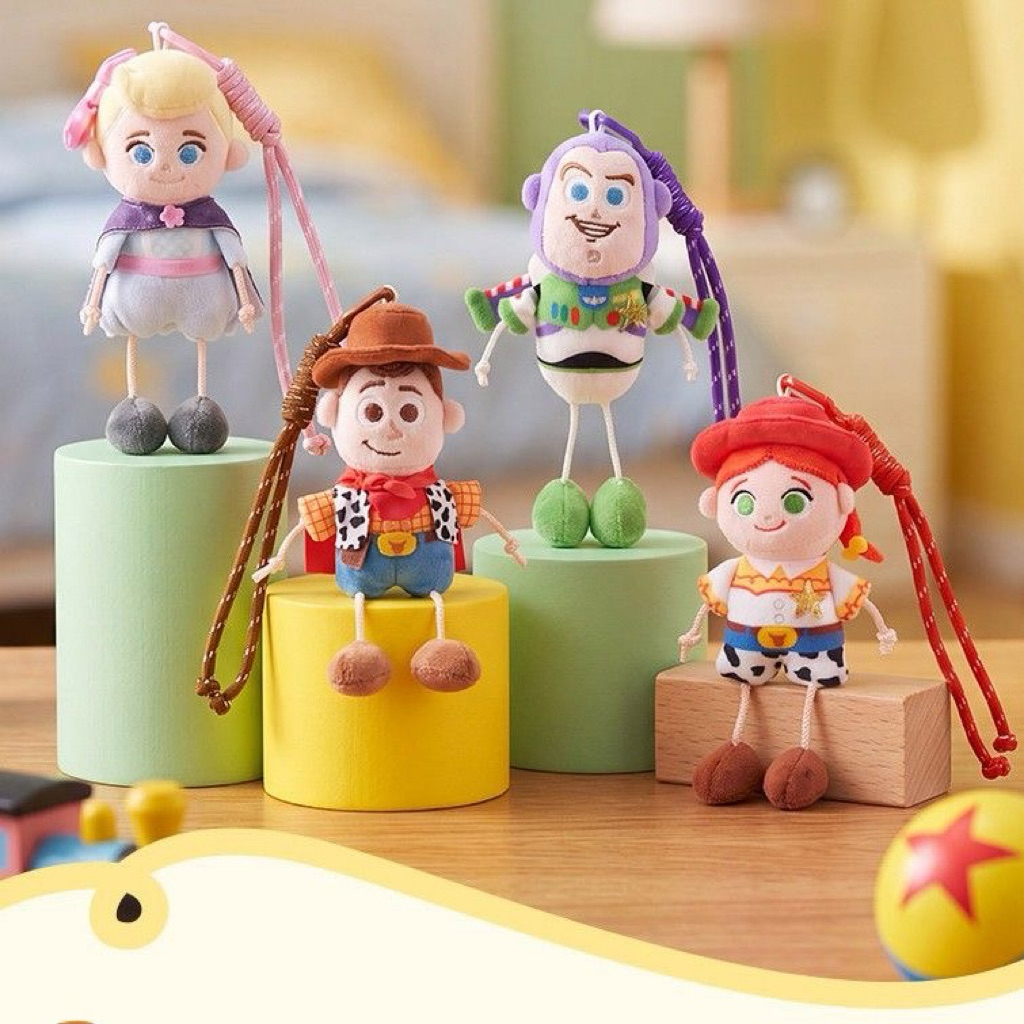 [PREORDER] Disney Toy Story Plush Keychain – Gantungan Boneka Plush Karakter Toy Story