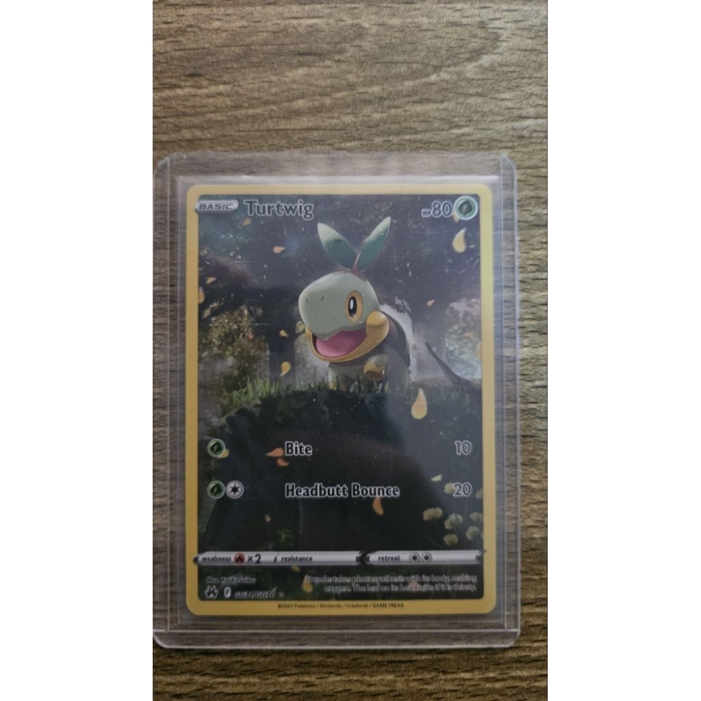 Pokemon Turtwig AR GG31 English Crown Zenith Connecting Art With Pikachu Eng