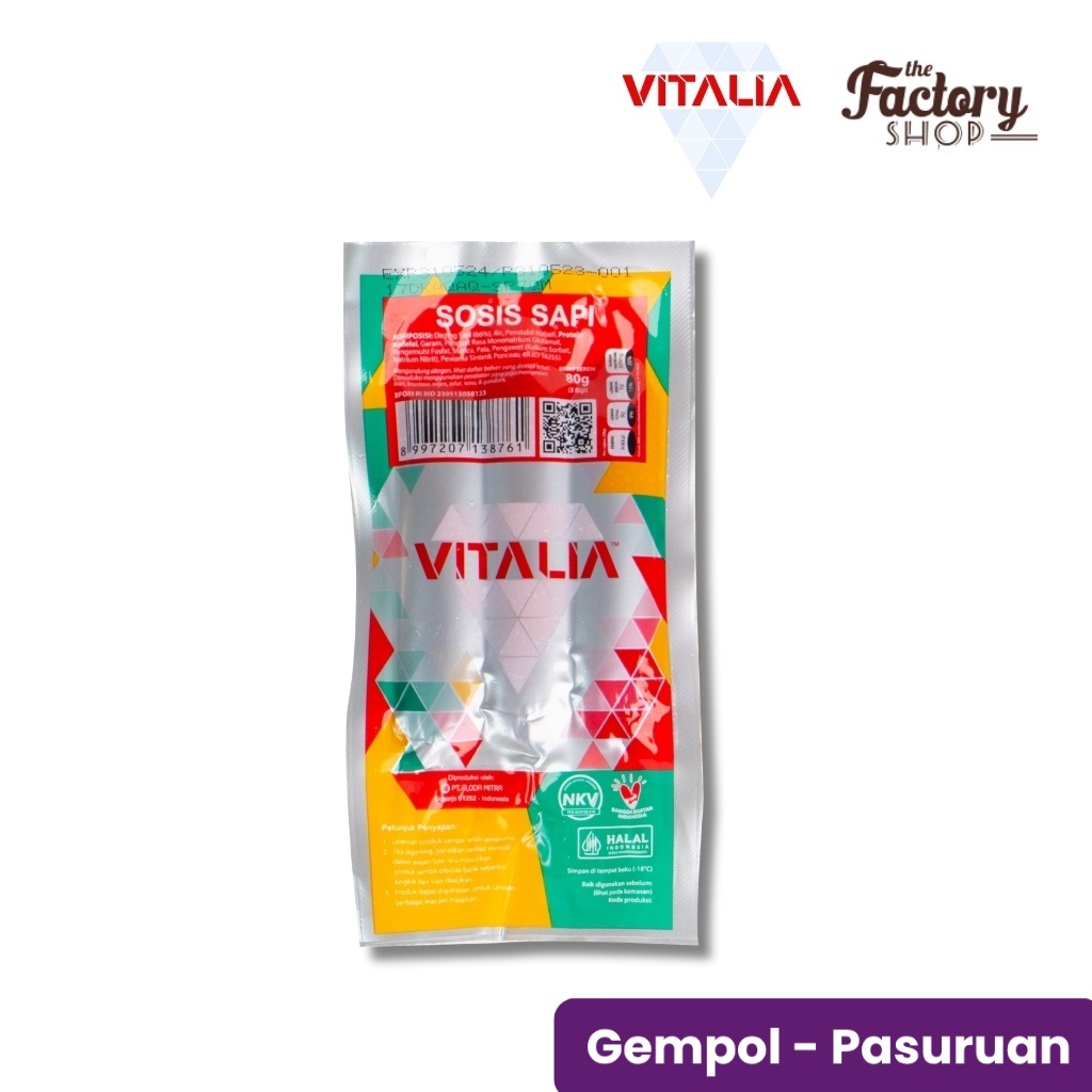 VITALIA SOSIS SAPI 80 GRAM (3BIJI) (9912080101)