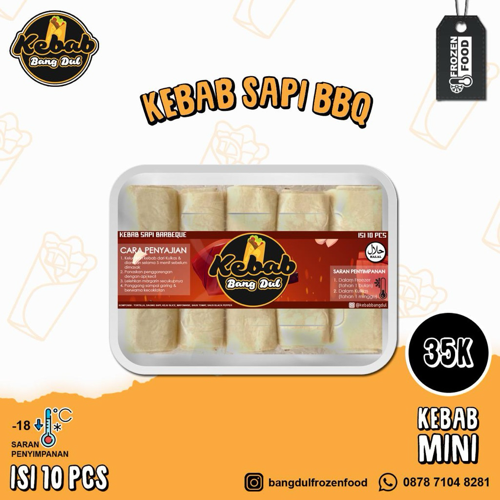 Kebab Daging Mini Varians Barbeque