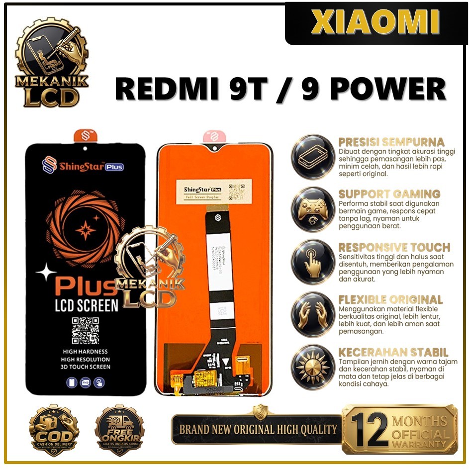 LCD TOUCHSCREEN REDMI 9T / REDMI 9 POWER ORIGINAL 100%