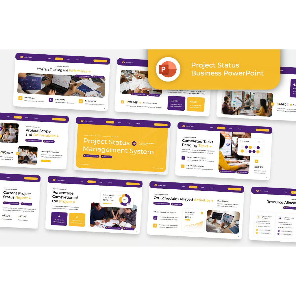 Template PPT Presentasi Hasil Projek Multifungsi